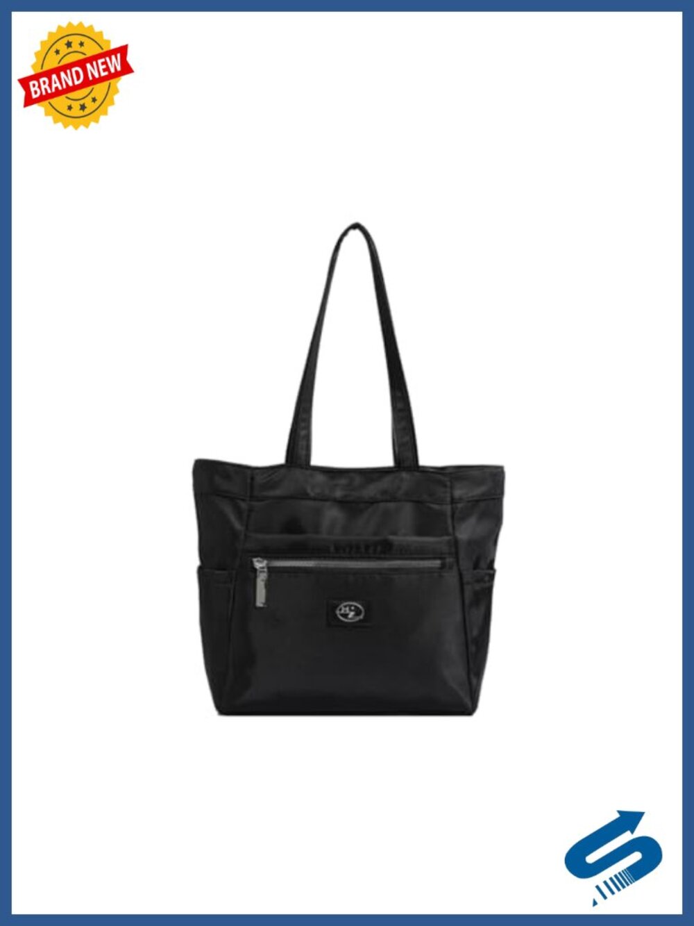 Nylon Shoulder Bag Women Waterproof Handbag Lightweight Tote Multi Pockets Top